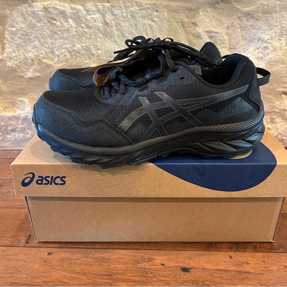 Asics Gel-Venture 10 Black and Graphite Grey Shoes - Picture 1 of 9